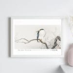 Ohara Koson Print - Quack On Erratic Branch Horizontal #005