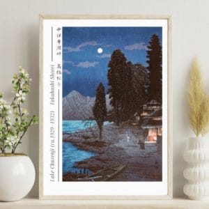 Takahashi Shōtei Print – Lake Chūzenji (ca.1929–1932) #001 (public domain reproduction)