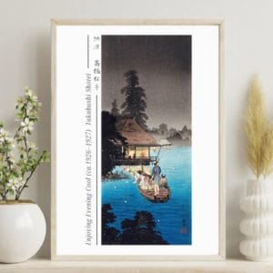 in frame - Takahashi Shōtei Print – Enjoying Evening Cool (ca.1926–1927) #013 (public domain reproduction) Takahashi Shōtei Print – Enjoying Evening Cool (ca.1926–1927) #013 (public domain reproduction)