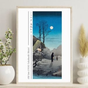 Takahashi Shōtei Print – Old Inn (1936) #015 (public domain reproduction)