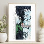 Takahashi Shōtei Print - Shiragumo Waterfall of Nikkō (1910)  #016