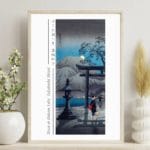 Takahashi Shōtei Print - Moon At Hakone Lake  #020