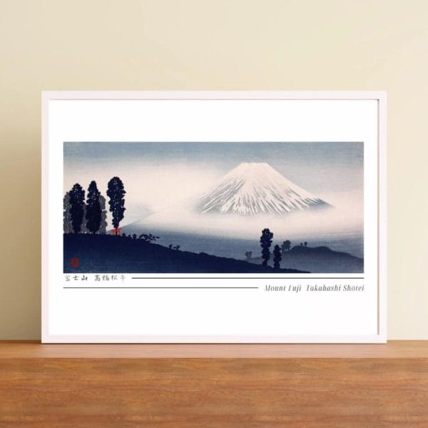 in frame - Takahashi Shōtei Print – Mount Fuji Horizontal #006 (public domain reproduction) Takahashi Shōtei Print – Mount Fuji Horizontal #006 (public domain reproduction)