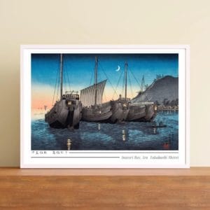 in frame - Takahashi Shōtei Print – Inatori Bay, Izu #013 (public domain reproduction) Takahashi Shōtei Print – Inatori Bay, Izu #013 (public domain reproduction)