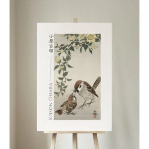 front image Ohara Koson Print – Birds And Plants #011 (public domain reproduction) Ohara Koson Print – Birds And Plants #011 (public domain reproduction)