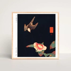 in frame - Itō Jakuchū Print – Swallow and Camellia (ca. 1900) #003 (public domain reproduction) Itō Jakuchū Print – Swallow and Camellia (ca. 1900) #003 (public domain reproduction)
