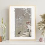 Itō Jakuchū Print – Mandarin ducks in the snow (18th century) #017