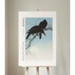 Ohara Koson Print - Two Crows On A Branch  #015