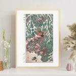 Itō Jakuchū Print – Golden Pheasants in Snow (circa 1761–1765) #031