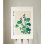 Ohara Koson Print - Blooming Hosta  #016
