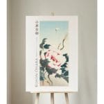Ohara Koson Print - Peony With Butterfly  #019