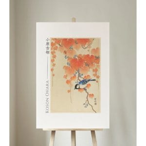 front image Ohara Koson Print – Great Tit On Paulownia Branch #020 (public domain reproduction) Ohara Koson Print – Great Tit On Paulownia Branch #020 (public domain reproduction)