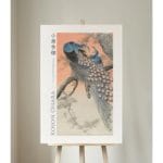 Ohara Koson Print - Two Peacocks On Tree Branch  #025