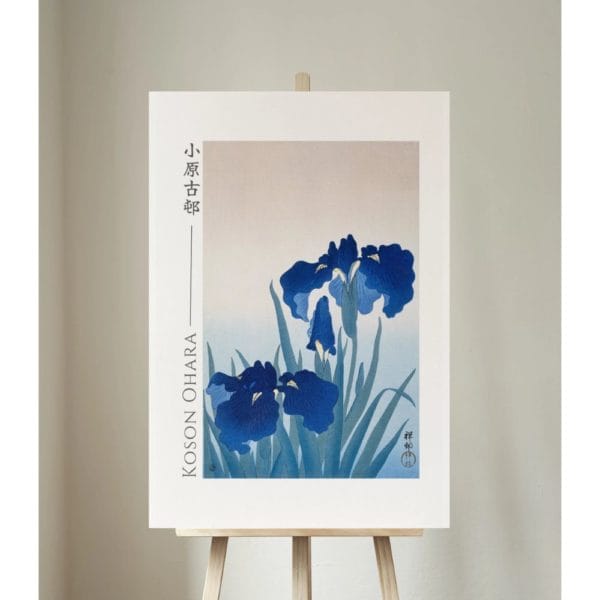 front image Ohara Koson Print – Iris Flowers #052 (public domain reproduction) Ohara Koson Print – Iris Flowers #052 (public domain reproduction)