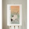 front image Ohara Koson Print – Two Cranes #065 (public domain reproduction) Ohara Koson Print – Two Cranes #065 (public domain reproduction)