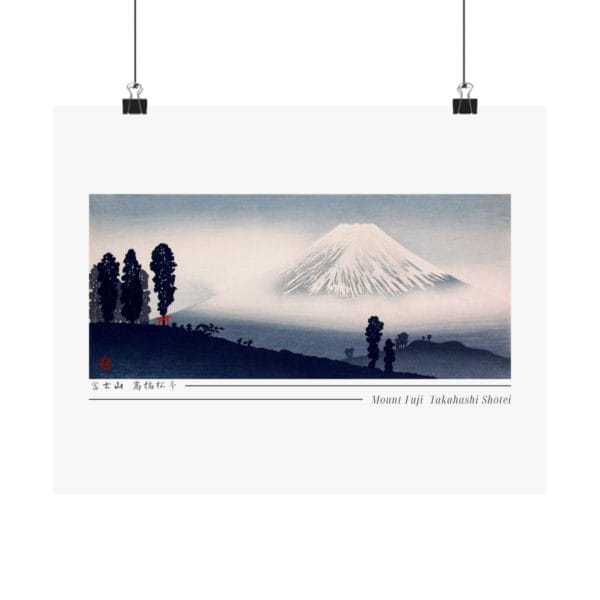 Front, 14″ x 11″ - Takahashi Shōtei Print – Mount Fuji Horizontal #006 (public domain reproduction) Takahashi Shōtei Print – Mount Fuji Horizontal #006 (public domain reproduction)