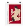 Front, 11″ x 14″ – Takahashi Shōtei Print – Nude Playing with Cat #027 (public domain reproduction) Takahashi Shōtei Print – Nude Playing with Cat #027 (public domain reproduction)