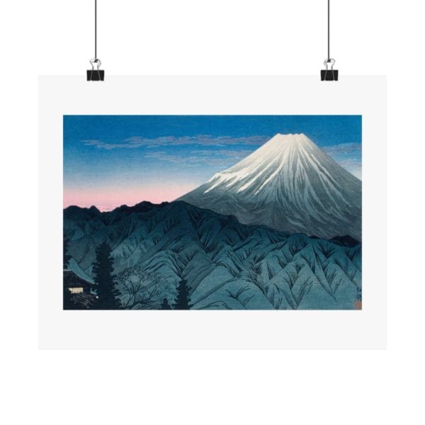 Front, 14″ x 11″ - Takahashi Shōtei Print – Mount Fuji From Hakone #011 (public domain reproduction) Takahashi Shōtei Print – Mount Fuji From Hakone #011 (public domain reproduction)
