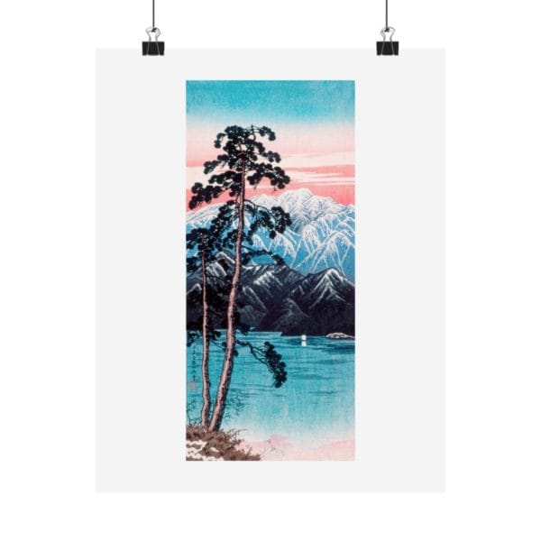 Front, 11″ x 14″ – Takahashi Shōtei Print – Lingering Snow on Mt. Shirane, Nikkō #025 (public domain reproduction) Takahashi Shōtei Print – Lingering Snow on Mt. Shirane, Nikkō #025 (public domain reproduction)