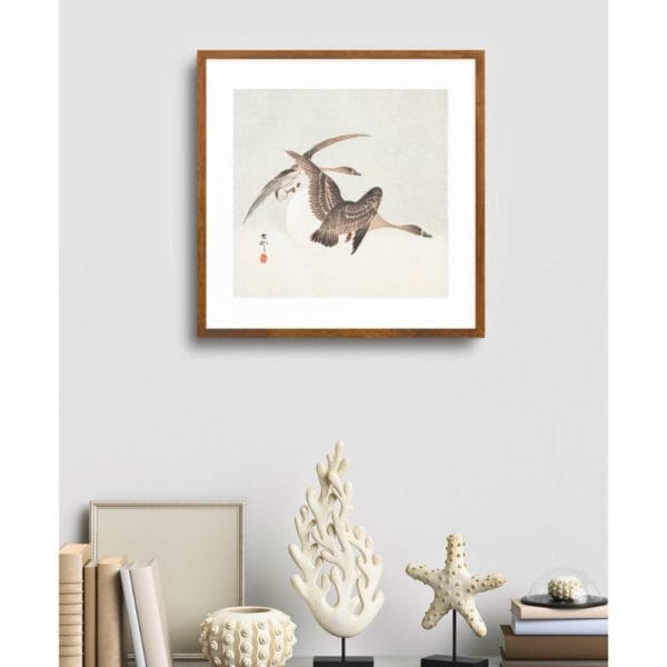 in frame Ohara Koson Print – Geese Square #002 (public domain reproduction) Ohara Koson Print – Geese Square #002 (public domain reproduction)