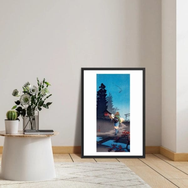 Takahashi Shōtei Print – Dusk #008 (public domain reproduction)