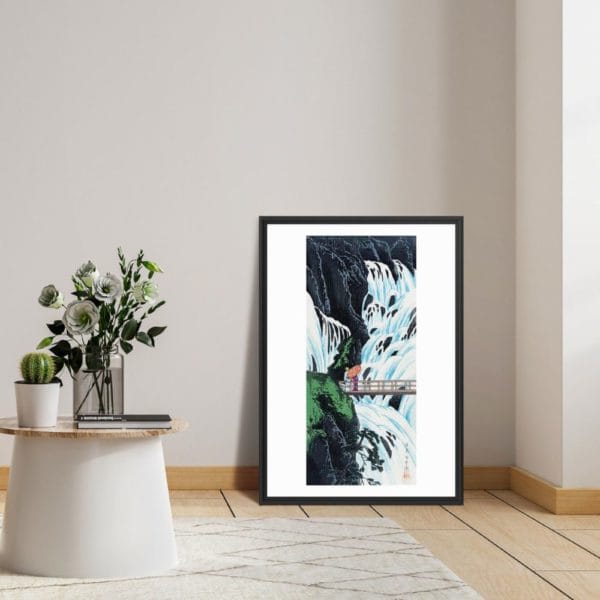 in frame - Takahashi Shōtei Print – Shiragumo Waterfall of Nikkō (1910) #016 (public domain reproduction) Takahashi Shōtei Print – Shiragumo Waterfall of Nikkō (1910) #016 (public domain reproduction)