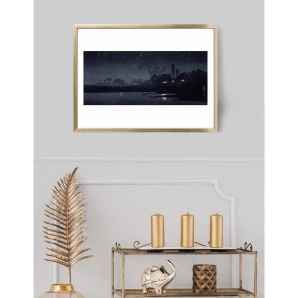 Takahashi Shōtei Print – Starry Night #012 (public domain reproduction)