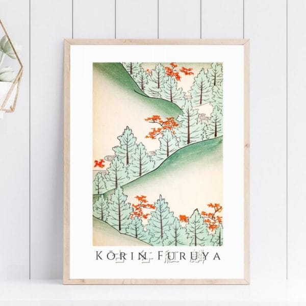 in frame image Furuya Kōrin Print – Bijutsukai V02-14 #134 (public domain reproduction) Furuya Kōrin Print – Bijutsukai V02-14 #134 (public domain reproduction)