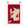 Front, 11″ x 14″ – Takahashi Shōtei Print – Nude Playing with Cat #027 (public domain reproduction) Takahashi Shōtei Print – Nude Playing with Cat #027 (public domain reproduction)
