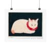 Front, 14″ x 11″ - Takahashi Shōtei Print – Tama The Cat Horizontal #002 (public domain reproduction) Takahashi Shōtei Print – Tama The Cat Horizontal #002 (public domain reproduction)