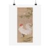 Front, 11″ x 14″ – Itō Jakuchū Print – White rooster (18th century) #015 (public domain reproduction) Itō Jakuchū Print – White rooster (18th century) #015 (public domain reproduction)