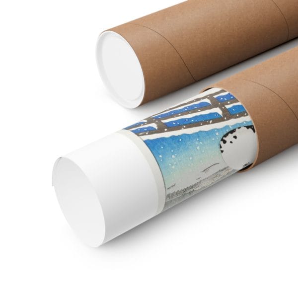 Close up, 11″ x 14″ Ohara Koson Print – Two Women In The Snow On The Yanagi Bridge #003 (public domain reproduction) Ohara Koson Print – Two Women In The Snow On The Yanagi Bridge #003 (public domain reproduction)