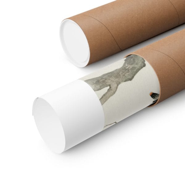 Close up, 11″ x 14″ – Ohara Koson Print – Japanese Plague Bird On Maple #089 (public domain reproduction) Ohara Koson Print – Japanese Plague Bird On Maple #089 (public domain reproduction)