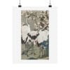 Itō Jakuchū Print – Plum Blossoms and Cranes (circa 1761–1765) #030 (public domain reproduction)