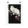 Ohara Koson Print – Two Cockatoo And Plum Blossom #085  (public domain reproduction)
