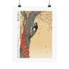 Front, 11″ x 14″ – Ohara Koson Print – Great Spotted Woodpecker In Tree With Red Ivy #081 (public domain reproduction) Ohara Koson Print – Great Spotted Woodpecker In Tree With Red Ivy #081 (public domain reproduction)
