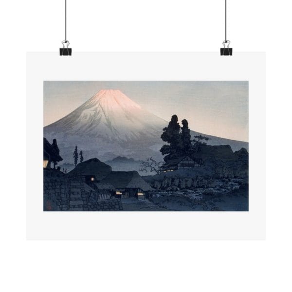 Front, 14″ x 11″ - Takahashi Shōtei Print – Mount Fuji from Mizukubo Horizontal #007 (public domain reproduction) Takahashi Shōtei Print – Mount Fuji from Mizukubo Horizontal #007 (public domain reproduction)