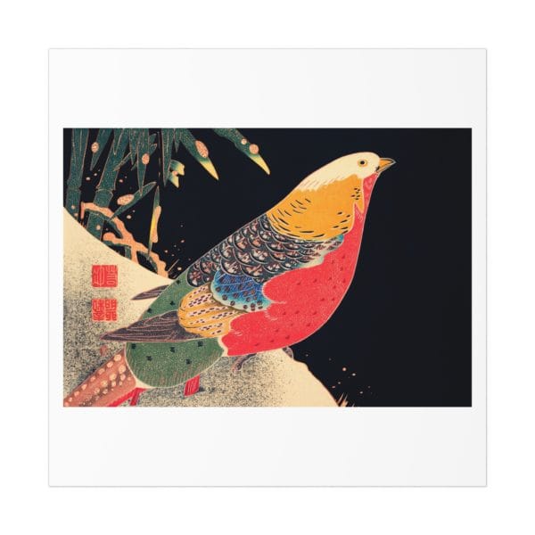 Front, 11_ x 11_, Itō Jakuchū Print – Golden Pheasant in the Snow (ca. 1900) #006 (public domain reproduction) Itō Jakuchū Print – Golden Pheasant in the Snow (ca. 1900) #006 (public domain reproduction)