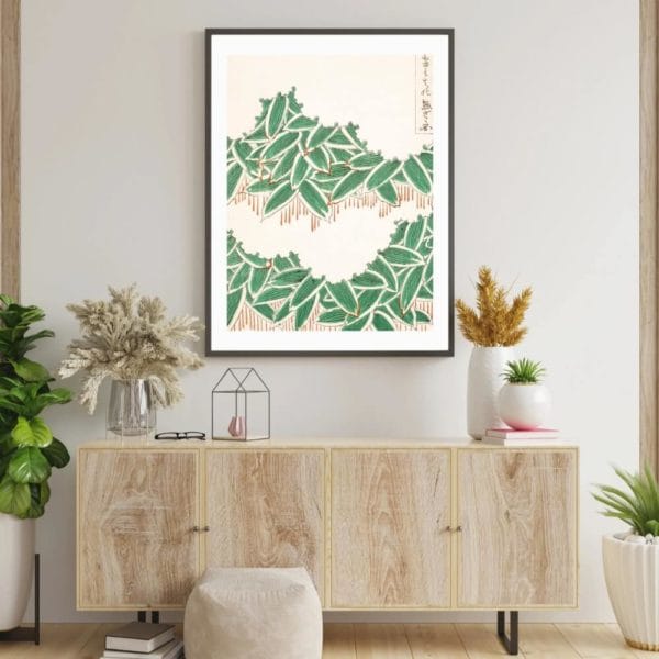 in frame on wall Furuya Kōrin Print – Bijutsukai V18-11 #009 (public domain reproduction) Furuya Kōrin Print – Bijutsukai V18-11 #009 (public domain reproduction)