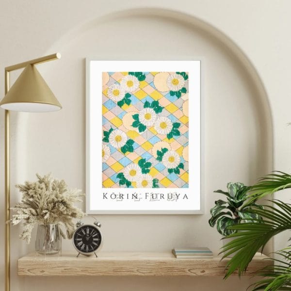 in frame on wall image Furuya Kōrin Print – Bijutsukai V09-04 #019 (public domain reproduction) Furuya Kōrin Print – Bijutsukai V09-04 #019 (public domain reproduction)