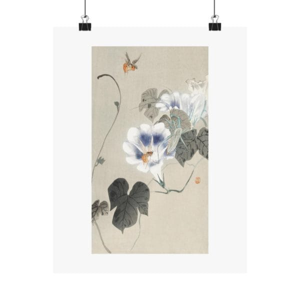 Front, 11″ x 14″ – Ohara Koson Print – Insects Near Bindweed #045 (public domain reproduction) Ohara Koson Print – Insects Near Bindweed #045 (public domain reproduction)