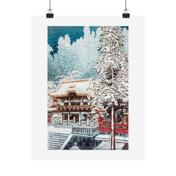 Front, 11″ x 14″ – Takahashi Shōtei Print – The Yōmei Gate at Nikkō (ca.1929–1932) #018 (public domain reproduction) Takahashi Shōtei Print – The Yōmei Gate at Nikkō (ca.1929–1932) #018 (public domain reproduction)