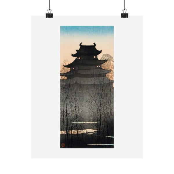 Front, 11″ x 14″ – Takahashi Shōtei Print – Nagoya Castle (ca.1932) #003 (public domain reproduction) Takahashi Shōtei Print – Nagoya Castle (ca.1932) #003 (public domain reproduction)