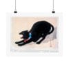 Takahashi Shōtei Print – Cat With Bell Horizontal #001 (public domain reproduction)