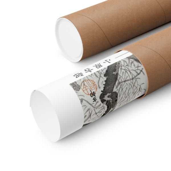 Close up, 14″ x 11″ - Ohara Koson Print – Quack On Erratic Branch Horizontal #005 (public domain reproduction) Ohara Koson Print – Quack On Erratic Branch Horizontal #005 (public domain reproduction)