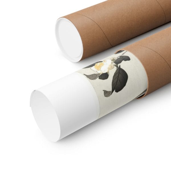 Close up, 11″ x 14″ Ohara Koson Print – Bunting On Blossom Branch #012 (public domain reproduction) Ohara Koson Print – Bunting On Blossom Branch #012 (public domain reproduction)